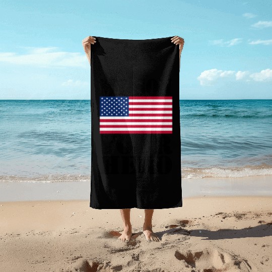 MY SON YOUR HERO AMERICAN FLAG US ARMED FORCES Beach Towels