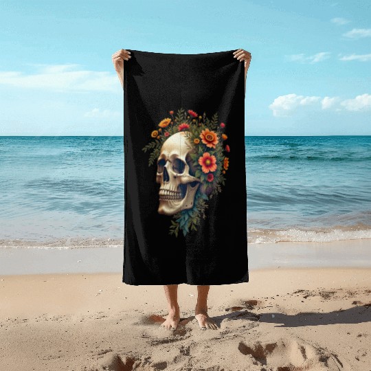 Eco Skull ❘ Nature Vibes ✦ Rebirth Beach Towels