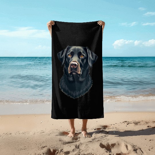 “Labrador Retriever” – Bold & Beautiful Dogs Beach Towels