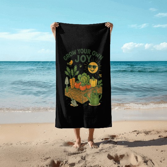 Vegetable Gardening Beach Towels