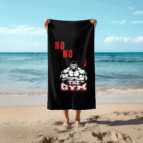 No Pain No Gain – Strongman Gorilla Gym  Beach Towels