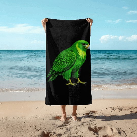 Green hawk Beach Towels