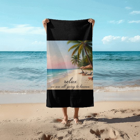 Serene Ocean Sunset Beach Towels