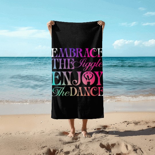 Belly Dancing Persian Dancer Embrace The Jiggle Beach Towels
