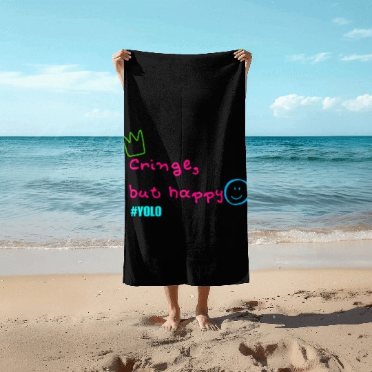 Cringe but happy Beach Towels