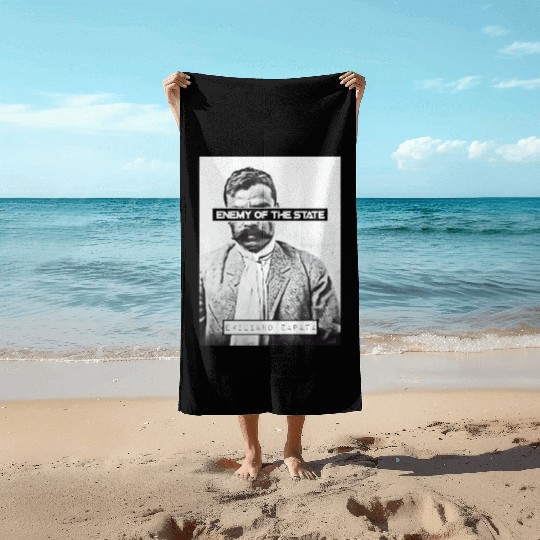 Emiliano Zapata (EOTS) (B&W) Beach Towels