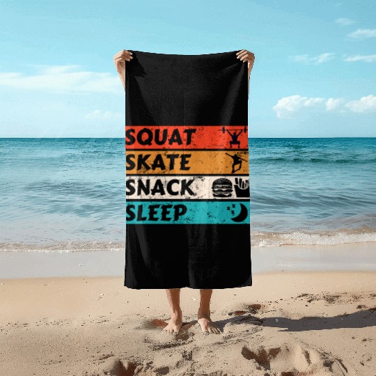 Bold Motivational Lifestyle Poster Beach Towels
