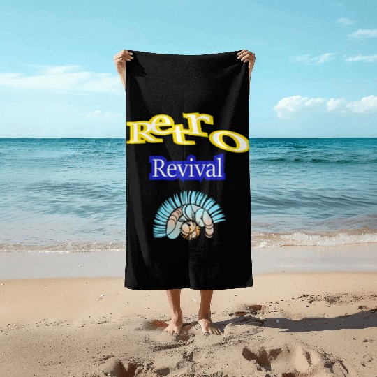 Neon Dreams Vintage Vibes Beach Towels