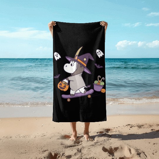 Moomin Witch Trick or Treat Ride Beach Towels