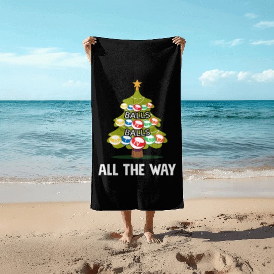 Bingo Balls All The Way Tree Fun Beach Towels