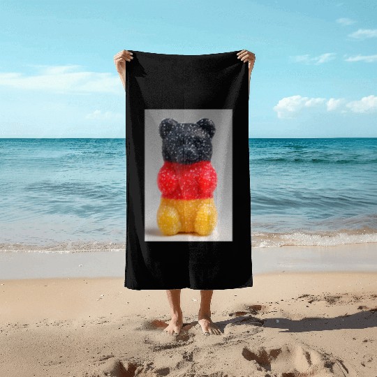 German Flag Gummy Bear Beach Towels
