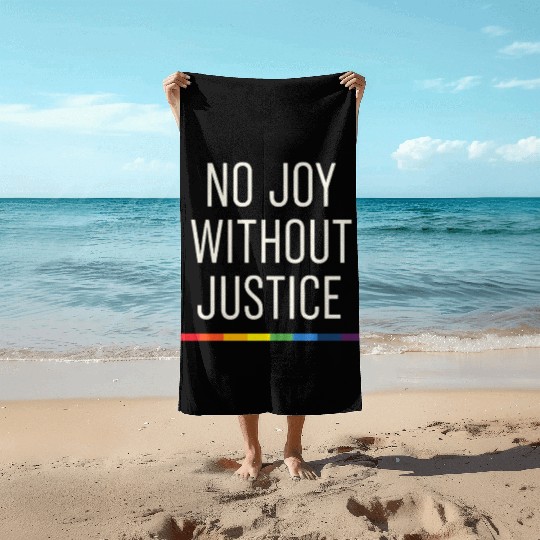 Queer Pride Queer Joy LGBTQ+ Affirmation Trans Beach Towels