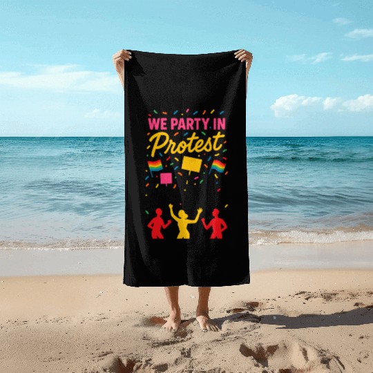 Queer Pride Queer Joy LGBTQ+ Affirmation Trans Beach Towels