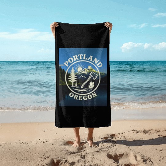 Portland, Oregon (B) Beach Towels