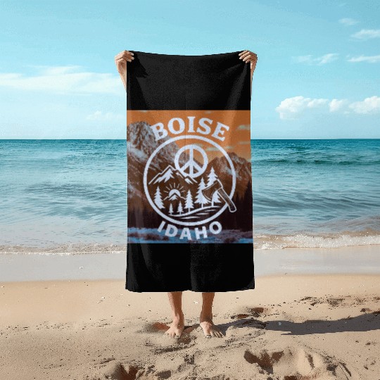 Boise, Idaho (O) Beach Towels