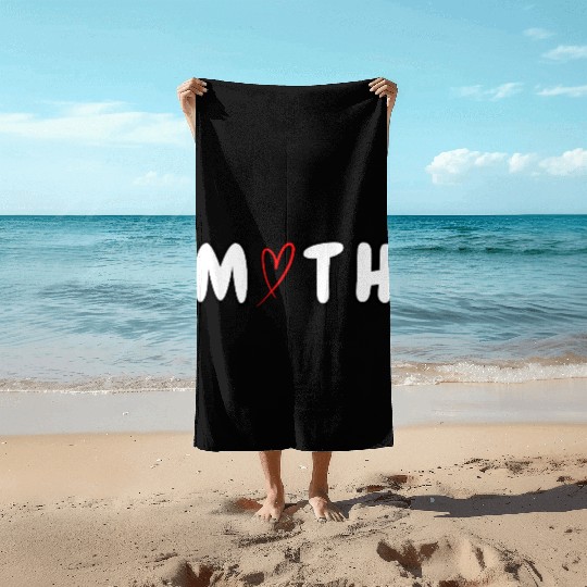 Math Love – MATH Cute Minimal Design Beach Towels