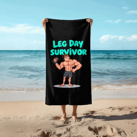 Leg Day Survivor Gym Beach Towels