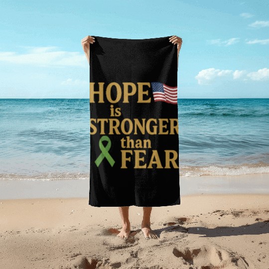Childhood Cancer Awareness Beach Towels
