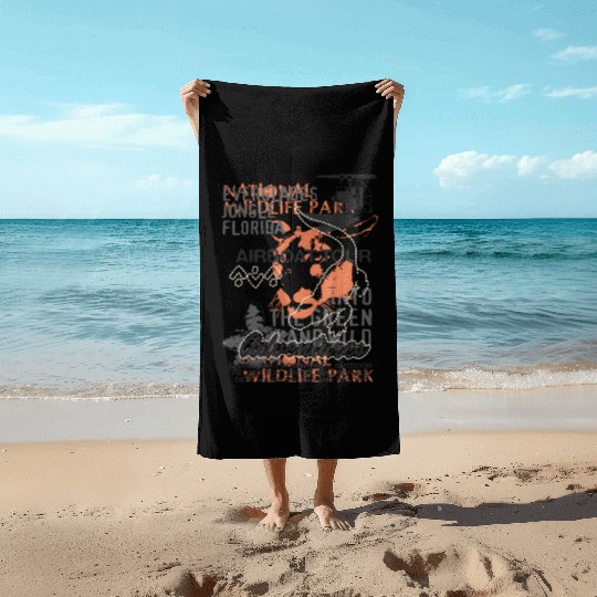 Airboat Alligator Tours Florida Everglades Beach Towels
