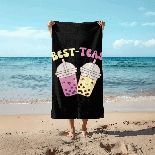 Best-Teas Cute Kawaii Bubble Tea Boba Tea Beach Towels