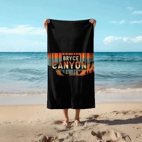 Bryce Canyon US National Park Vintage Beach Towels