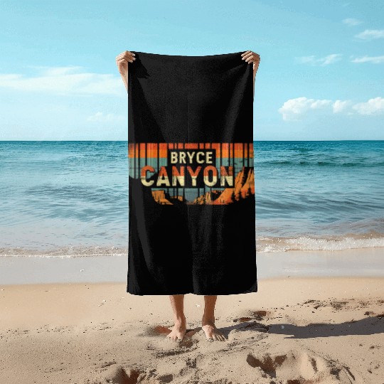 Bryce Canyon US National Park Vintage Beach Towels