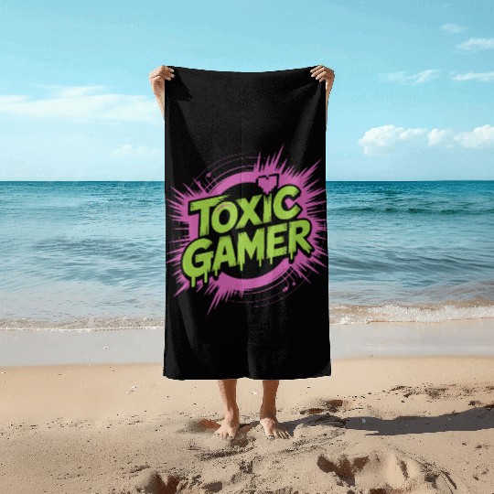 Toxic Gamer Beach Towels