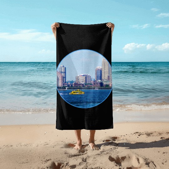 New York Water Taxi Beach Towels