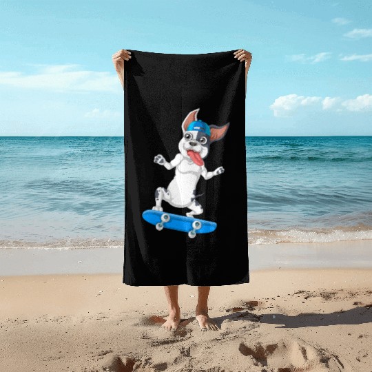 French Bulldog Beach Towels