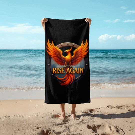 Phoenix Rising Empowerment Design Beach Towels