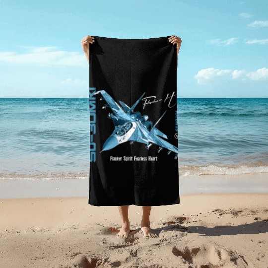 Sukhoi SU-30 MKI Russian Fighterjet Beach Towels
