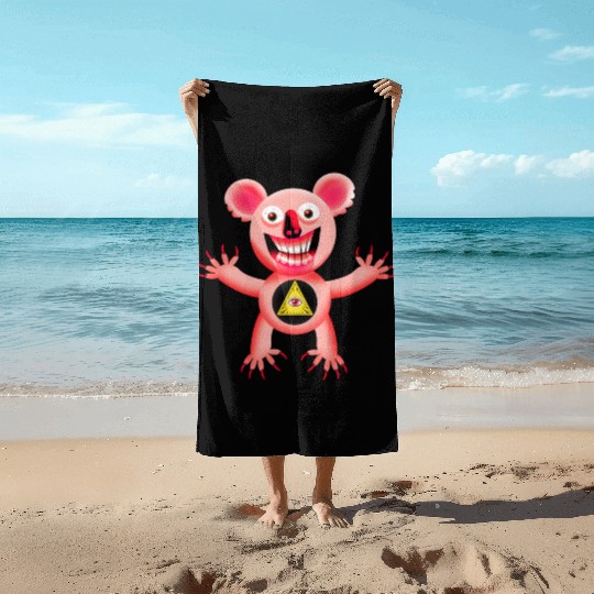 Masey the Wicked Koala Beach Towels