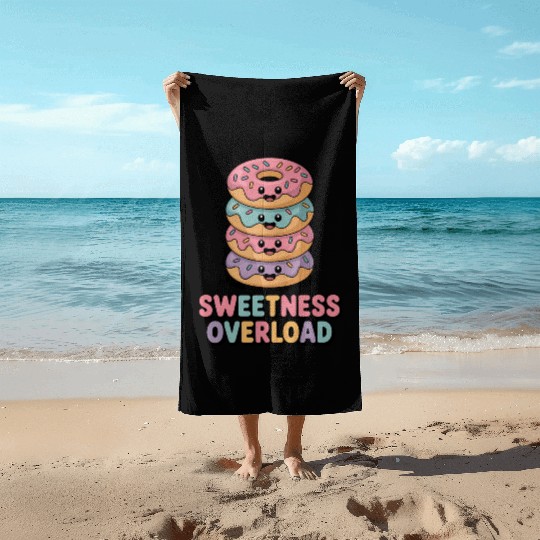 Sweetness Overload | Donut Kids Beach Towels