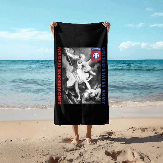 82nd Airborne - Saint Michael Beach Towels