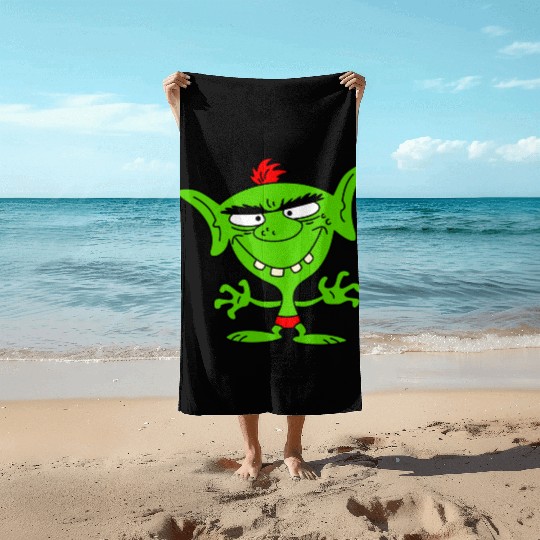 green goblin Beach Towels