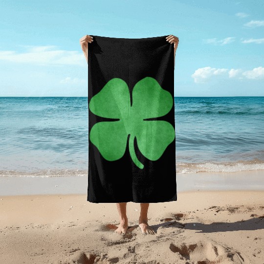 Shamrock Grungy Beach Towels