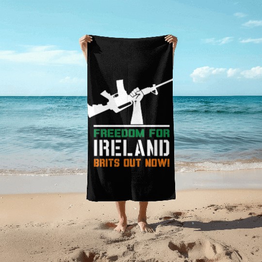Freedom for Ireland! Beach Towels