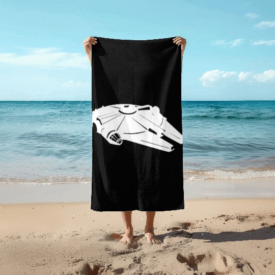 Millennium Falcon White Beach Towels