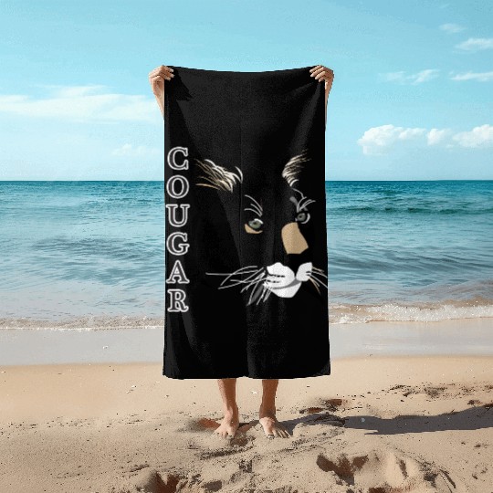 Cougar,Mountain Lion, Puma Beach Towels