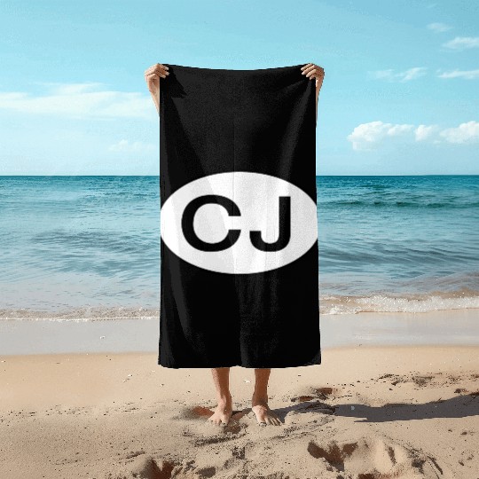 Jeep CJ Oval Beach Towels
