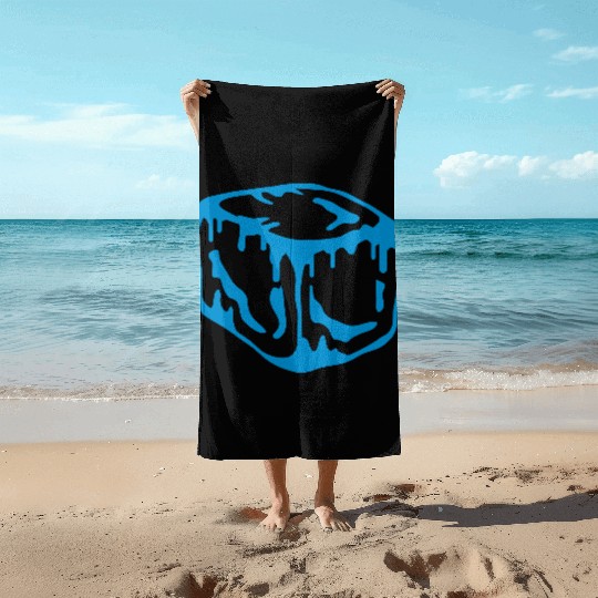 Ice Cube Design Beach Towels