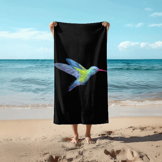 AD hummingbird Beach Towels