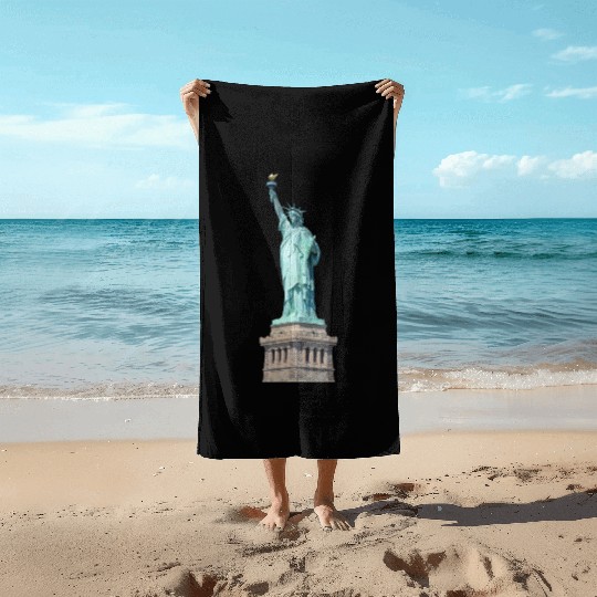 Statue Of Liberty Beach Towels