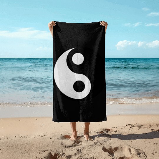 jing jang (Ying Yang) Beach Towels