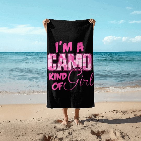 Camo - I'm a Camo kind of girl Beach Towels