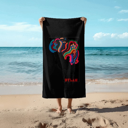 Bob Dylan icon Beach Towels