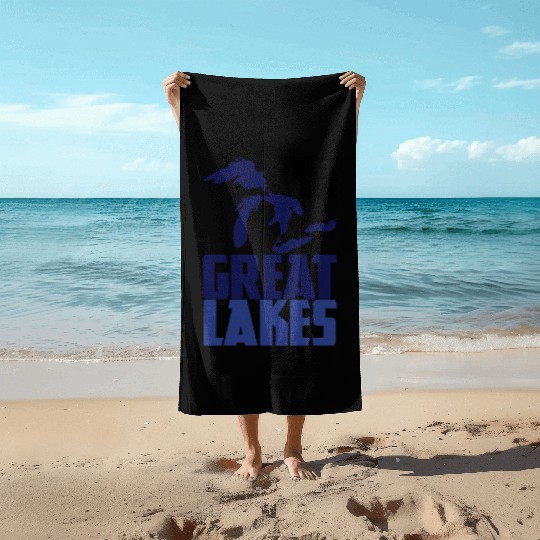 These are GREAT LAKES Beach Towels