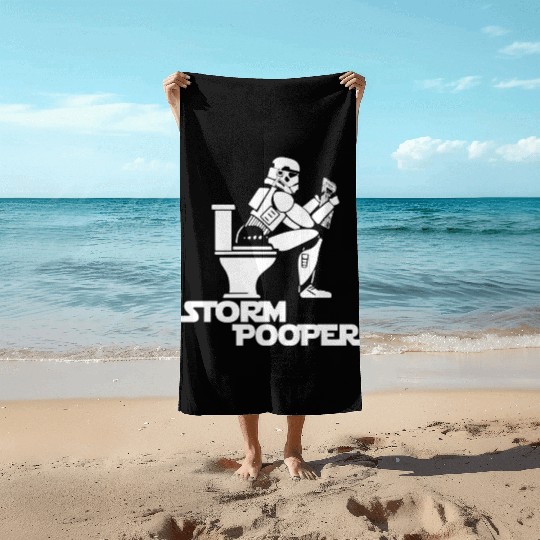 Storm Trooper Pooper Beach Towels