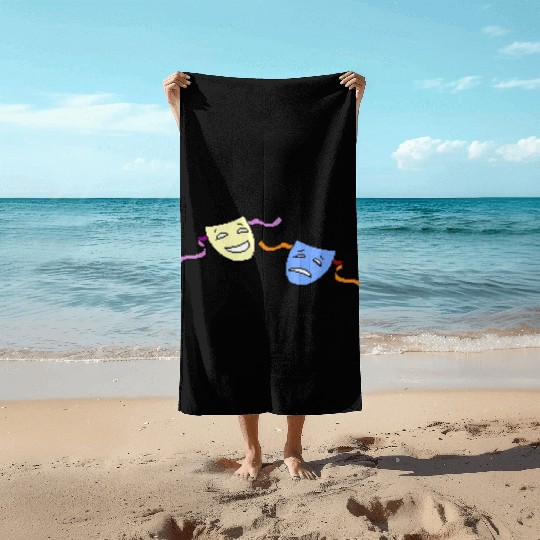 Beagle Bros Comedy Tragedy Beach Towels