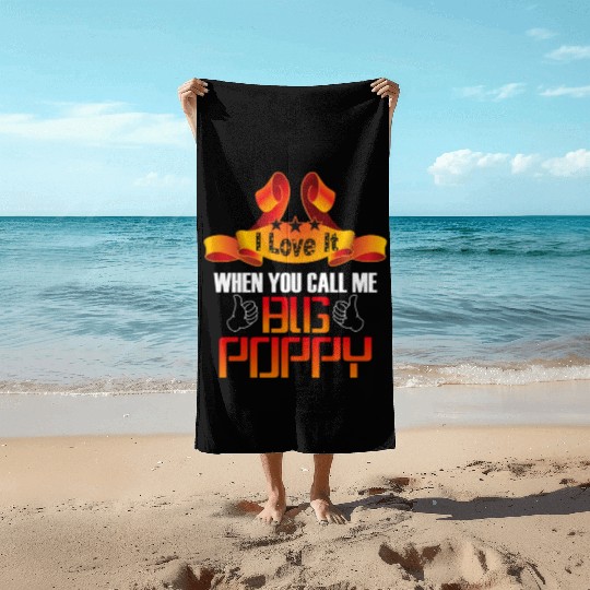Big Poppy Beach Towels